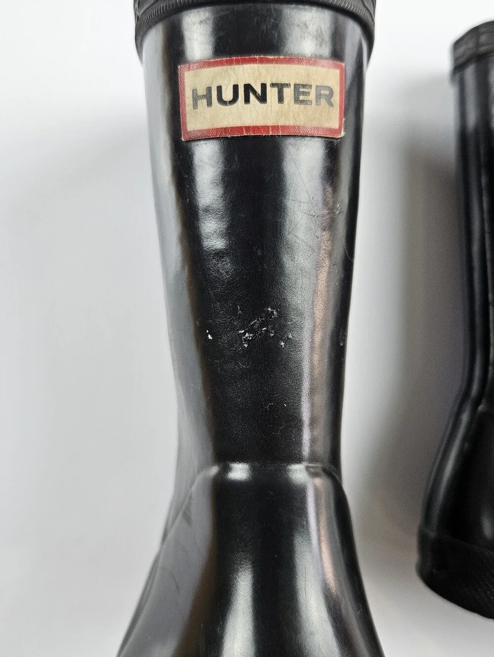 Hunter Kids Black Original Rain Boots US 9-10 UK 8 EU 25 Waterproof Rubber Boots